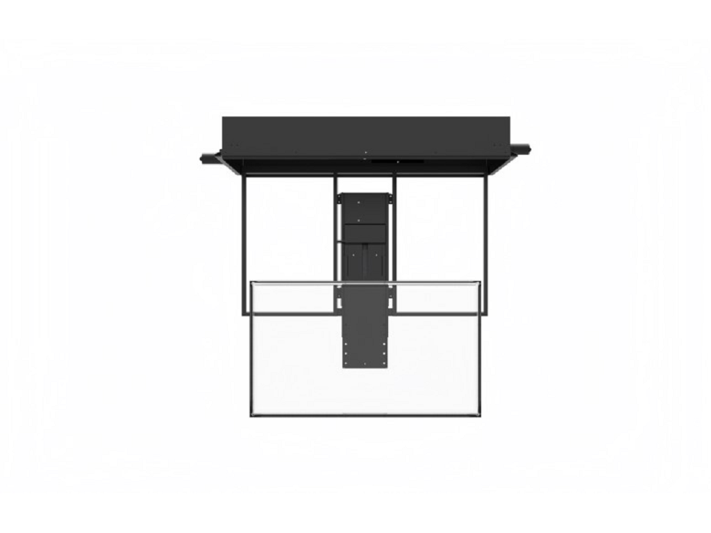 Supporto TV da soffitto con apertura Basculante Ral 9003 Bianco Opaco per TV fino a 42 PL - immagine 5